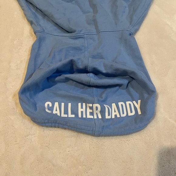 Call Her Daddy podcast cropped drawstring sweatshirt - Picture 4 of 4